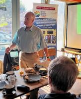 Addressing the club